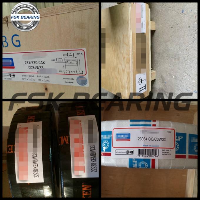 Heavy Duty 240/530 ECA/W33 Spherical Roller Bearing 530*780*250mm Low Friction And Long Life 4