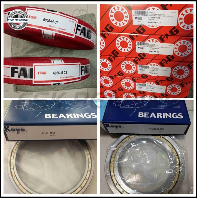 ABEC-5 619/1000MB Deep Groove Ball Bearing 1000*1320*140 mm Brass Cage Thin Section 6